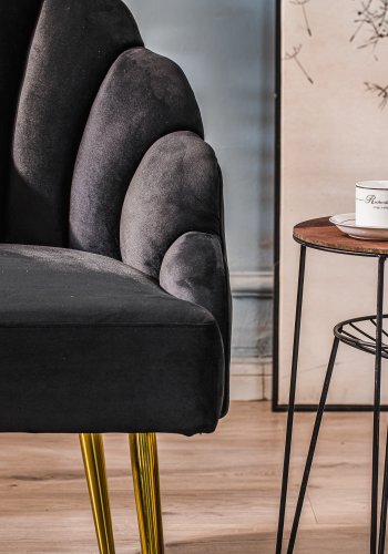 NORDLYS - Lenestol med metallben