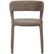 WOOOD Noble spisebordsstol - taupe polyester stof
