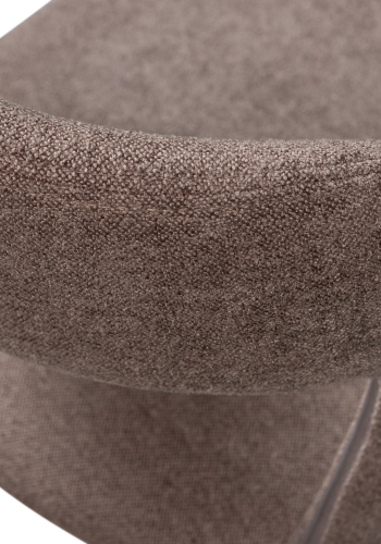 WOOOD Noble spisebordsstol - taupe polyester stof