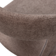 WOOOD Noble spisebordsstol - taupe polyester stof