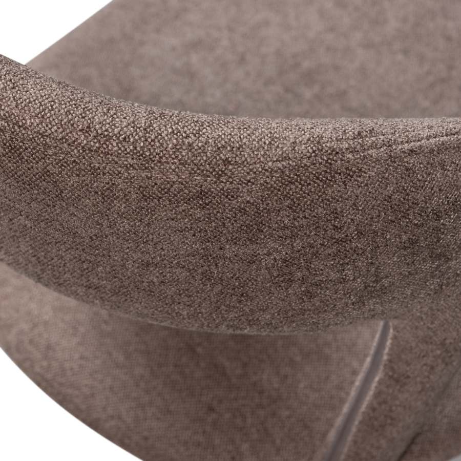 WOOOD Noble spisebordsstol - taupe polyester stof