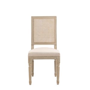 NORDLYS Cambridge spisebordsstol - beige stof og gummitr