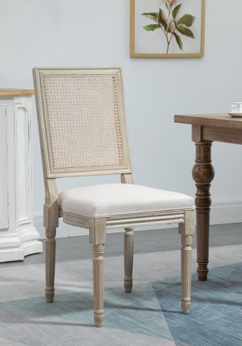 NORDLYS Cambridge spisebordsstol - grtt stoff og gummitre