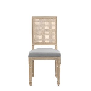 NORDLYS Cambridge spisebordsstol - mrkegr stof og gummitr