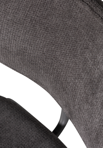 WOOOD Link spisebordsstol - brun/gr stof og brun/gr metal