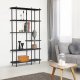 NORDLYS Goteborg bokhylle, m. 5 hyller - svart tre og sort metall