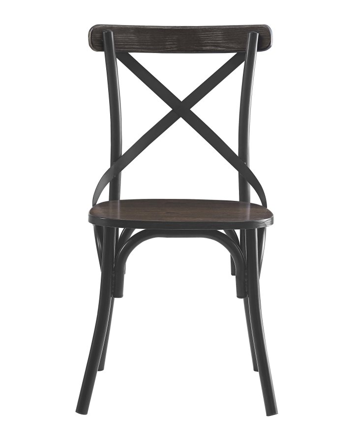 NORDLYS Howard spisebordstol - gr ask og sort metall