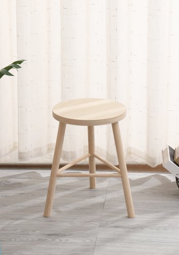 NORDLYS Itami Hocker, rund – Kiefer natur (31)