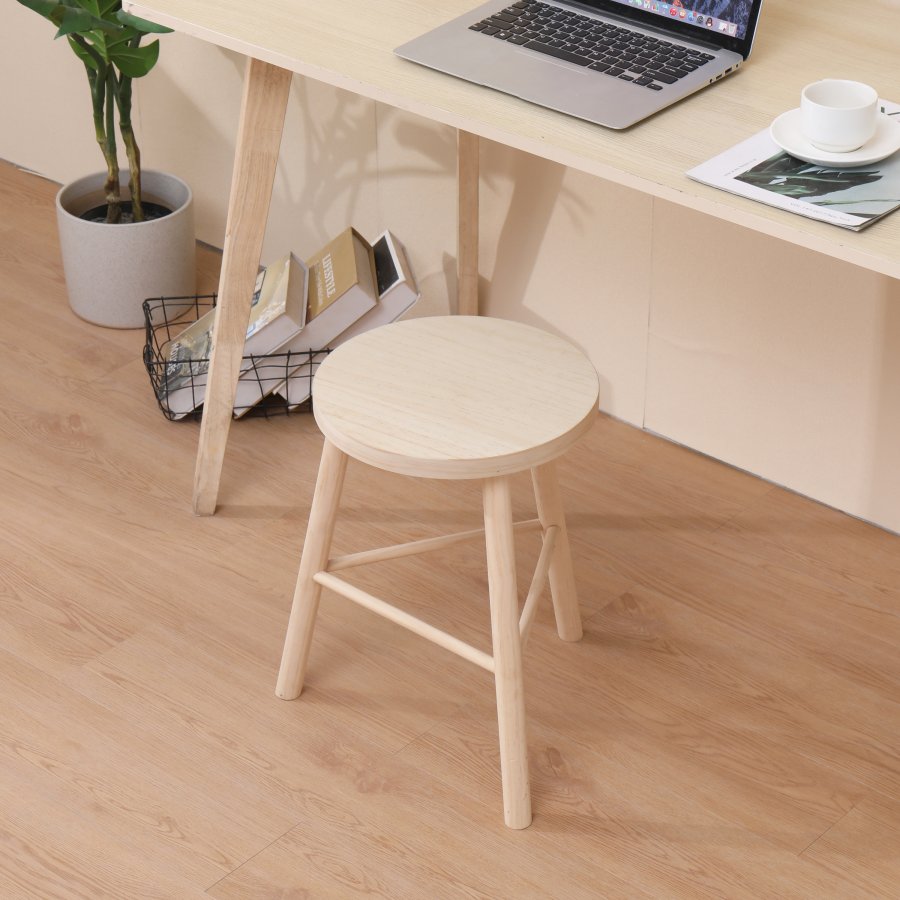 NORDLYS Itami Hocker, rund – Kiefer natur (31)