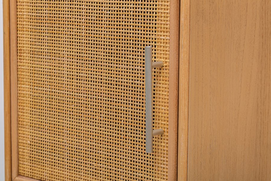 NORDLYS Kanoya nattbord, m. 1 dr - brun rotting og bk (40x38)