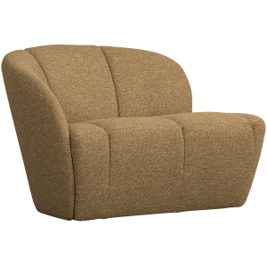 WOOOD Mojo 2-sits bnkelement, vnster - gul/brun melange boucl