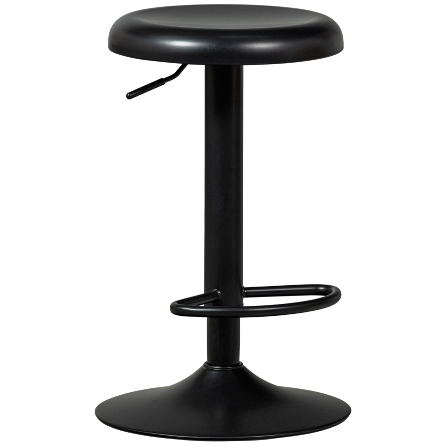 WOOOD ISAAC BARSTOL METALL SVART