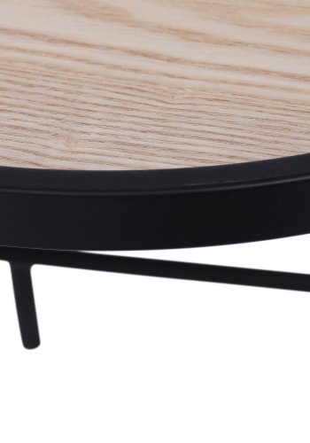 NORDLYS Mihara sidebord - svart metall og naturlig furu (40)