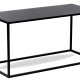 NORDLYS Monroe salongbord, rektangulrt - svart metall (90x40)
