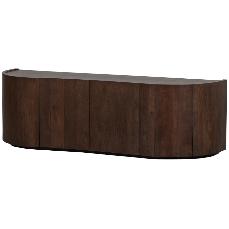 WOOOD SENSE BYRA MED 4 DÖRRAR I MANGOTRÄ MÖRKBRUNT