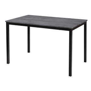 NORDLYS Newport spisebord, rektangulr - gr tr og metal (120x75)