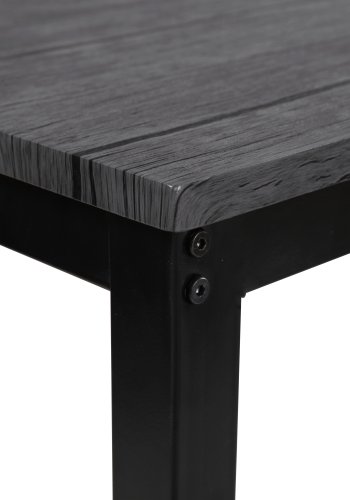 NORDLYS Newport spisebord, rektangulrt - grtt tre og metall (120x75)