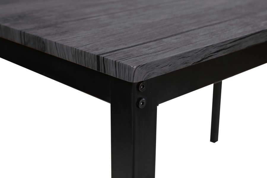 NORDLYS Newport spisebord, rektangulrt - grtt tre og metall (120x75)