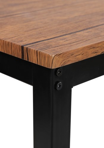 NORDLYS Newport spisebord, rektangulrt - brunt tre og metall (120x75)