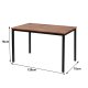 NORDLYS Newport spisebord, rektangulrt - brunt tre og metall (120x75)