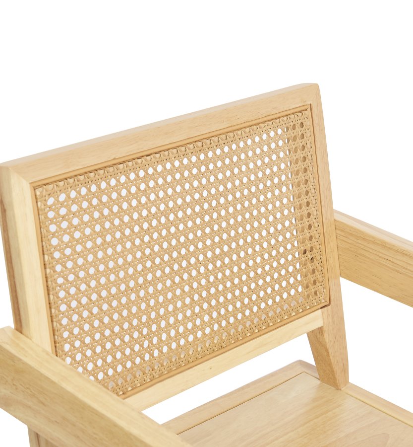 NORDLYS Nikko spisestuestol, m. armlener - brun rotting og ask