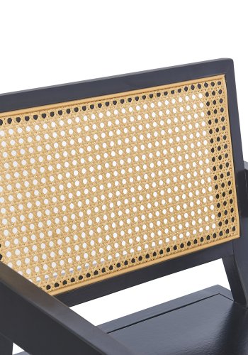  Nordlys NORDLYS Nikko spisestuestol, m. armlener - brun rotting og sort ask