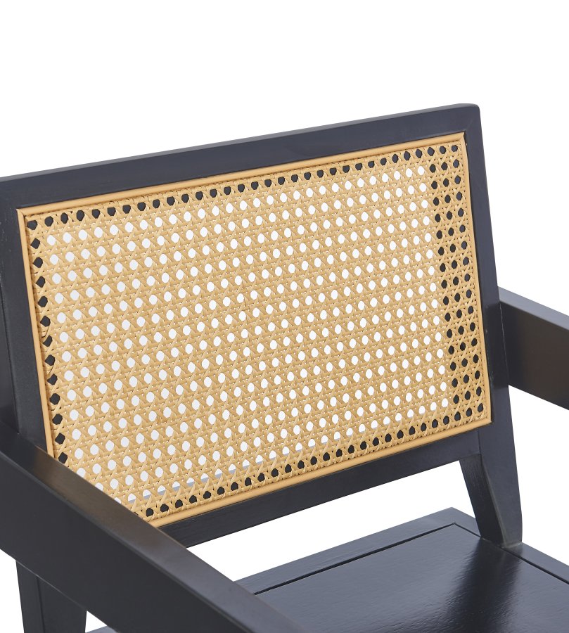  Nordlys NORDLYS Nikko spisestuestol, m. armlener - brun rotting og sort ask