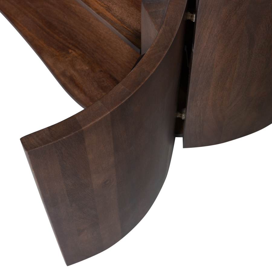 WOOOD SENSE BYRA MED 4 DÖRRAR I MANGOTRÄ MÖRKBRUNT