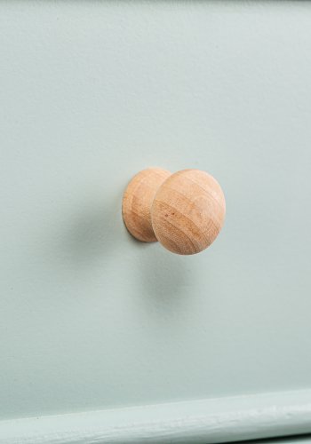 NORDLYS Nishio konsollbord, m. 2 skuffer - mintgrnt tre og naturlig bk (80x42)