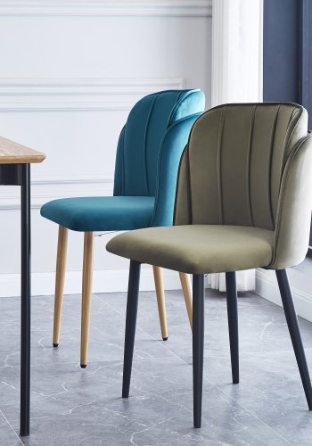  Nordlys NORDLYS Nora spisestuestol - grnn flyel og metall