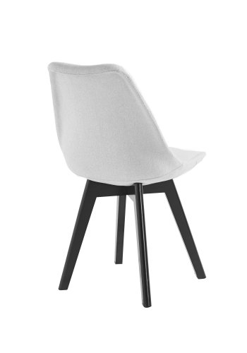 NORDLYS Nyborg spisestuestol - grtt stoff og bk