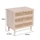 NORDLYS Phoenix kommode, m. 3 skuffer - naturrotting og tre