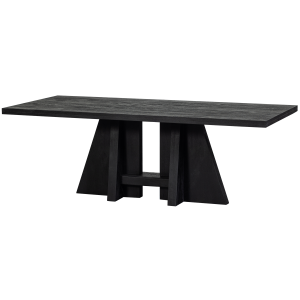 WOOOD KEAN SPISEBORD MED MIDTERBEN MANGO TR SORT 220X100CM