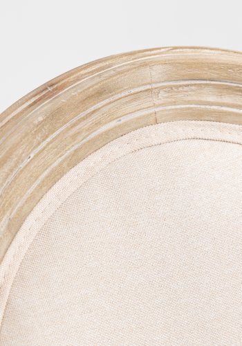 NORDLYS Richelieu spisestuestol - beige stoff og gummitre