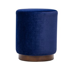 NORDLYS Soka puf, rund - bl fljl og brun tr (35)