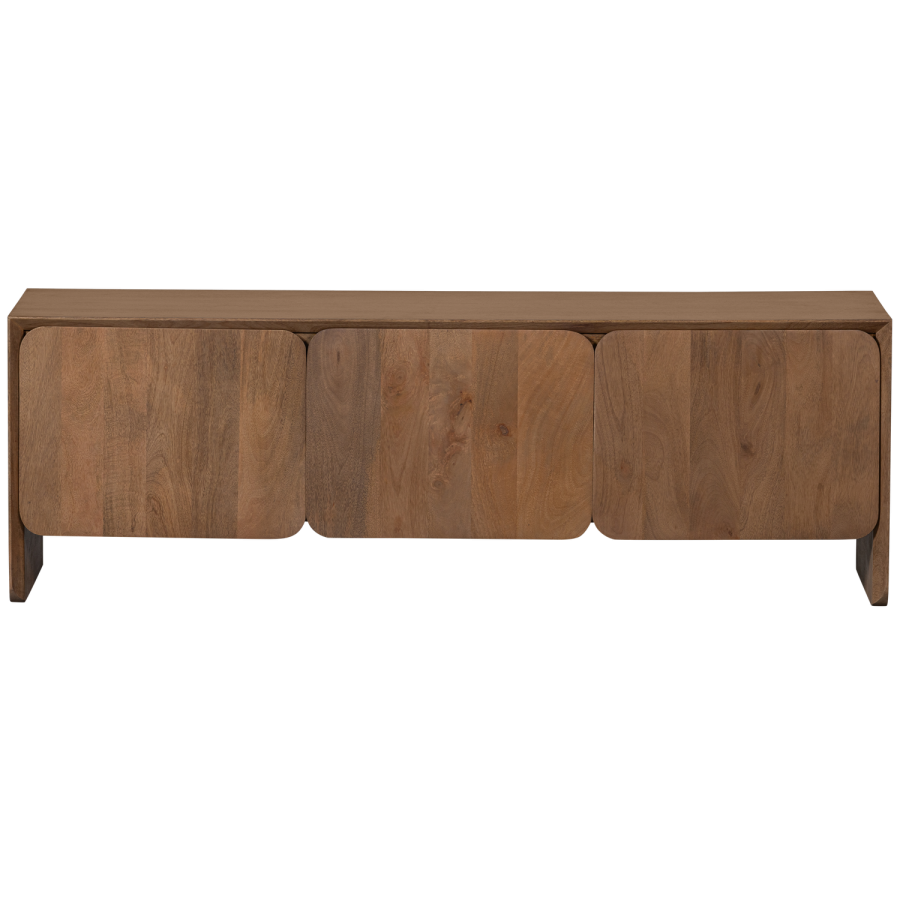 WOOOD Jerre TV-bord, m. 3 lger - natur mangotr (150x40)