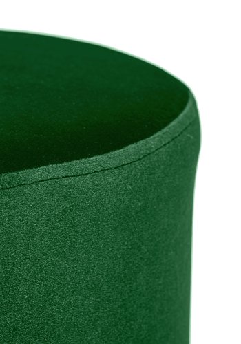 NORDLYS Soka-puff, rund - grnn flyel og brunt tre (35)