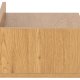 ACT NORDIC Ashlan Wand-Nachttisch, mit 1 Schublade, umkehrbar – natürliches Wildeichenpapier MDF (40x32)