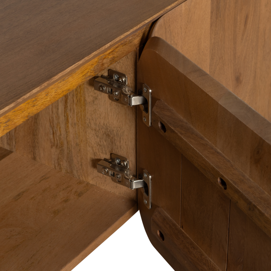 WOOOD Jerre TV-bord, m. 3 lger - natur mangotr (150x40)