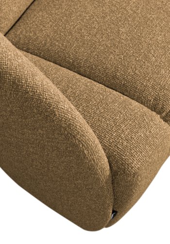 WOOOD Mojo 2-sits bnkelement, vnster - gul/brun melange boucl