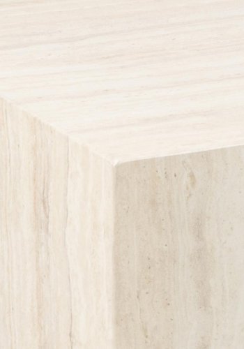 ACT NORDIC Dice sofabord, kvadratisk - beige travertinpapir (st af 2)