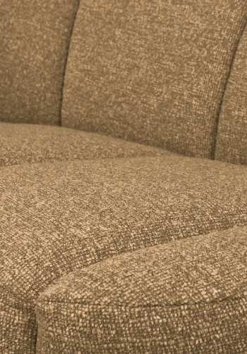 WOOOD Mojo 2-sits bnkelement, vnster - gul/brun melange boucl