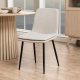 ACT NORDIC Becca spisebordsstol - beige stof og sort stl