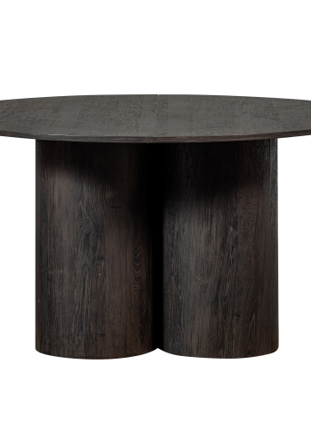 WOOOD OONA SPISEBORD RUNDT MED 3-BEN MDF MRKEBRUNT 140CM