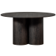 WOOOD OONA SPISEBORD RUNDT MED 3-BEN MDF MRKEBRUNT 140CM