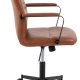 ACT NORDIC Flora Skrivebordsstol, brun, skinn (kunstskinn)