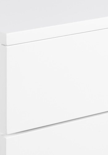 ACT NORDIC Avignon Wandnachttisch, mit 2 Schubladen - weißes MDF (37x32)