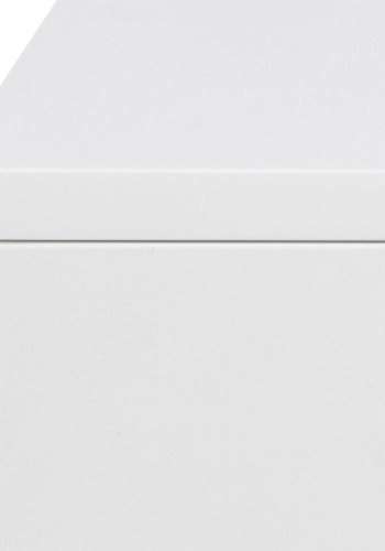 ACT NORDIC Avignon Wandnachttisch, mit 2 Schubladen - weißes MDF (37x32)