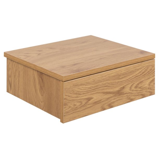 ACT NORDIC Avignon vghngt natbord, m. 1 skuffe - natur vild eg papir MDF (37x32)