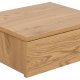 ACT NORDIC Avignon Wand-Nachttisch, mit 1 Schublade - MDF-Papier in natürlicher Wildeiche (37x32)